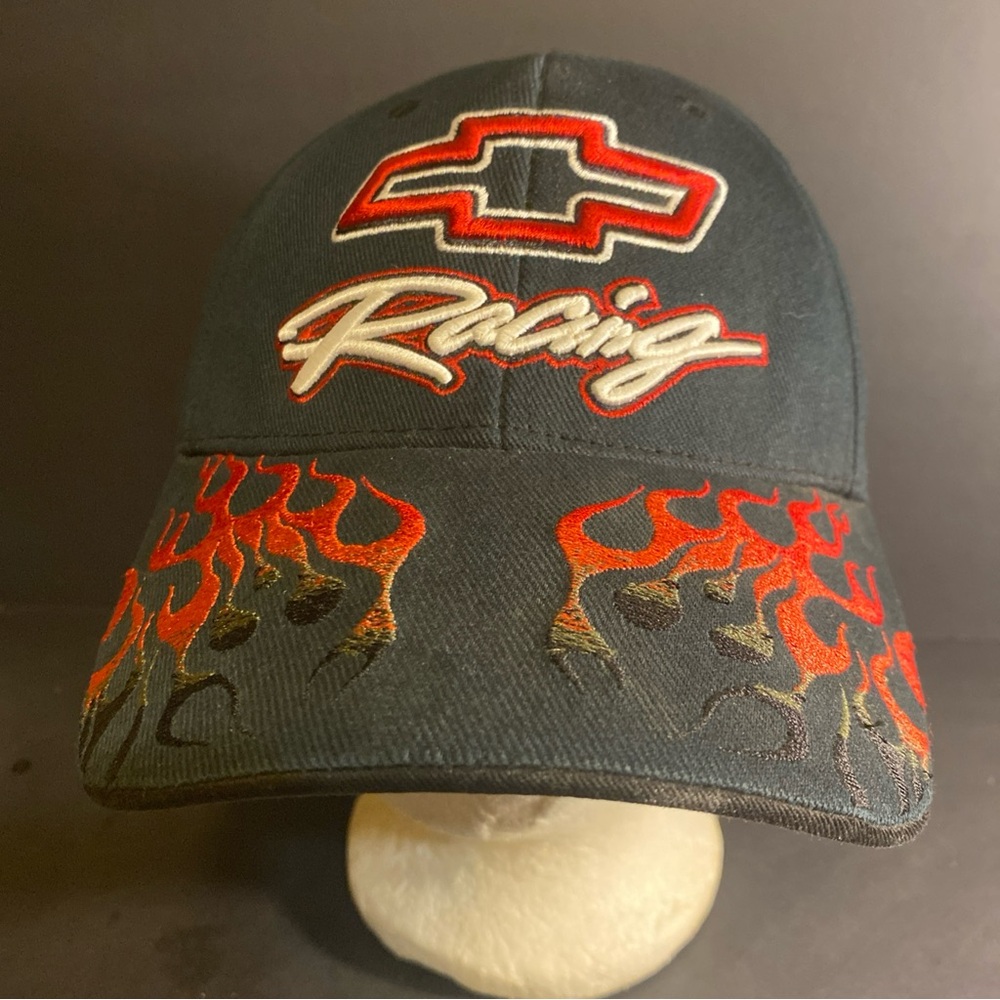 Nascar‎ GM Chevy Racing Flames Hat Cap Drew Pearsons Marketing Adjustable NASCAR